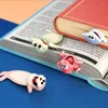 1st 3D Stereo PVC Cartoon Animal Bookmarks Ocean Series Seal Octopus Stationery Student Personlig kreativ presentbok Markers