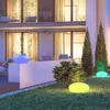 Decorazioni da giardino Luci per esterni Bagliore a forma di ciottoli Luce solare Impermeabile Cambia colore Paesaggio con telecomando 230422