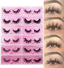 Nieuwe collectie 5d mink wimpers 22 mm handgemaakte volledige strip wimpers wreedheid mink wimpers luxe make-up dramatische 3d mink wimpers6873879