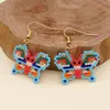 Dangle Earrings Go2BoHo Earring Fashion Jewelry Miyuki Seed Bead Handmade Woven Butterfly Charm Drop Earing Jewellery For Women