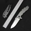 Titanlegering ZT 0562CF/0562TI Fold Kniv Kolfiberhandtag Hög hårdhet Utomhus Camping Safety Defense Pocket Knives EDC Tools