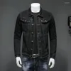 Jaquetas masculinas 2023 Primavera Mens Denim Estilo Europeu Moda Slim Jean Jaqueta Homme Patchwork Casacos Sexy Homens Roupas