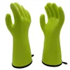 Outils BBQ gants gril résistant à la chaleur cuisson Barbecue longue étanche huile liquide Silicone caoutchouc gant de four