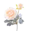 Decorative Flowers 48cm 2 Heads Artificial Flower Elegant Home Decor Table Centerpiece Living Room