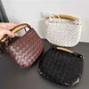 Handtasche Venetasbottegas Sardine Woven Bag Silver Knot Bag One Shoulder Crossbody Handtasche Cloud Dumpling Bag Girl