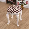 Housses de chaise 1pc couverture de tabouret de Bar rond Style Floral pour coiffeuse bureau élastique Anti-sale siège protecteur