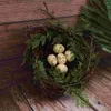 Fleurs décoratives décor de bureau oeuf Adornos Para maisons d'oiseaux artificielles Tuba ornement oeufs Miniature