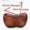 Oreillers de massage pour le cou Oreiller de massage corporel Masseur de cou Masseur électrique Oreiller de massage cervical Oreiller de massage du dos et du cou Oreiller de massage pour dormir Voiture Q231123