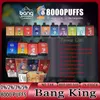 Authentieke Bang King 8000 Rookwolken E-sigarettenkit Wegwerpvapes Voorgevulde 16ml-pods Oplaadbare 850mAh-batterij Mesh Coil Bang Vape Box Vaporizer