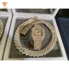 Fashion Jewelry Pass Diamond Tester D Vvs Moissanite Watches Iced Out Watch and Necklace Bracelet Set