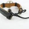 Strand Men's Leather Bracelet Limitation Yak Bone Material Art Vintage Bracelets For Man # GZ508