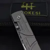 Fabrikspris A1898 Fold Knife Damascus Steel Tanto Blade TC4 Titanium Alloy Handle EDC Pocket Folder Knives Bästa gåva för män