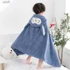 Serviettes Robes Enfant en bas âge bébé serviettes à capuche nouveau-né enfants peignoir super doux serviette de bain couverture chaud dormir lange d'emmaillotage pour nourrissons garçons filles L23