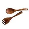 Geschirr-Sets Holzlöffel Bambus Küche Kochutensilien Werkzeug Suppe Teelöffel Catering für Kicthen
