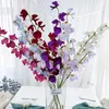 Kwiaty dekoracyjne 5 szt. Plum Kwitom Sztuczny bukiet wystrój domu panny młodej ślub z kwiatem pomieszczenie dekoracja pomieszczeń Accessoires