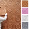 Wall Stickers 20Pcs 3D Rose Pattern Sticker Panel Ceiling Selfadhesive Moistureproof Foam paper Bedroom Living Room Decor 230422