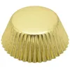 Baking Moulds A50I 500 Pcs Gold Mini Metallic Foil Cupcake Liners Muffin Paper Cups Cases Bottom 5Cm Dia