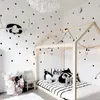 Wandaufkleber Schwarze Tupfen Kreise DIY für Kinderzimmer Baby Kinderzimmer Dekoration PeelStick Decals Vinyl 230422