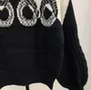 23ss осенний роскошный свитер с буквенным принтом, брендовый вязаный свитер, дизайнерский пуловер, джемперы, известная одежда для женщин