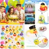 Bath Toys Bath Toys 5 20 Pack Rubber Duck BK Bildade barn födelsedagspresenter baby shower party för tårta dekorera 230325 droppleverans b dhpug