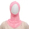 Bérets Hijab intérieur islamique Ramadan châle arabe longue écharpe écharpes casquette musulmane écharpe rose