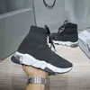 Triple s 2.0 Knit Chaussettes Chaussures Mesh High Race Runners Hommes et femmes Designer Sneakers Plate-forme avec lacets Casual Trainers