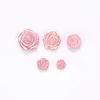 Pierres précieuses en vrac MIIQIAO 10 Pcs / Pack Rose Fleur Bricolage Accessoires Coquillages Roses Sculptés À La Main 6 8 12 14 MM Épingle À Cheveux Broche Boucles D'oreilles En Gros