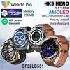 Наручные часы AMOLED оригинальные умные часы HK5 HERO мужские компас NFC Bluetooth вызов GPS трекер 1,5 дюйма 2,5D амплитуда умные часы наручные часыQ231123