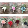 Autres accessoires de mode Boutonnière Fleurs Mariage Corsage Pins Marié Boutonnière Hommes Femmes Simulation Soie Broche Demoiselle D'honneur De Mariage Accessoire J230422