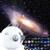 装飾的なオブジェクトの置物32 in 1 Galaxy Planetariumプロジェクター星空の夜の光のあるBluetooth Music Star LEDランプ子供用寝室の装飾231122