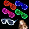 LED SwordsGuns Solglaslass Glow Dark Party GaVors Supplies For Kids Blinking Plastic Light Up Glasses Halloween Toy Concert Birthday 231123