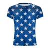 Heren t shirts heren mode lente zomer casual korte mouw o nek camouflage bedrukte top blouse lang lang