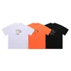 men and women T-ShirtsLawFoo Summer New China-Chic Brand Men's Color Alphabet Print Short Sleeve Unisex Loose T-shirt Men