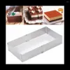 Bakeware aletleri ayarlanabilir paslanmaz çelik kek kare kalıp 15-28cm çikolatalı mus daire pişirme aksesuarları