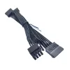 Câble d'alimentation 8P vers GPU8(6 + 2) broches CPU8pin(4 + 4)p SATA IDE Molex pour Segotep AM650 750 850W modèle complet 600 Tomahawk BP Series Module