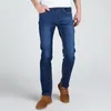 Jeans masculinos Moda esticada Slim Fit Casual calça de jea