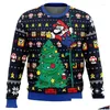 Sudaderas con capucha para hombres Sudaderas para hombre Kart Ugly Christmas Sweater Regalo Santa Claus Chorlito Hombres Sudadera 3D y Top Otoño Invierno Clothi Otsvm