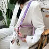 Evening Bags 2023 Transparent Jelly Crossbody For Woman Mobile Phone Small Square Bag Girls Casual Handbag And Purses Female