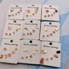 Stud Earrings Ms Betti 316L Mini Set Rose Gold Color For Women And Girls Mixed 2023 Trendy Jewelry Gift 3prs/set