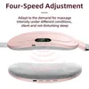 Bärbar smalutrustning Menstruationsuppvärmning Pad Abdominal Massager Smart varm bälte midjevibrationsmassageanordning för kramper Period Smärtlindring 231122