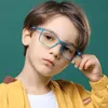 Sonnenbrille Marke Kinderbrille Anti Blaulichtblockierung Jungen Mädchen Quadratische Ultraleichtbrille TR90 Optische Rahmen UV400 Brillen 8500Sunglas