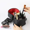 Storage Bags Travel Barrel Shaped Makeup Organizer Female Cosmetic Toiletry Wash Zipper Pouch Women's Trip Make Up Bag Supplies
