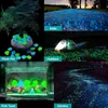 Dekoracje ogrodowe 300 sztuki dekoracyjne kamyki świecą w ciemnych kamieniach dla Aquarium Fairy Plants Plants