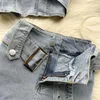 Survêtements femme licou dos nu Sexy Denim haut taille haute Shorts ensemble deux pièces tempérament mode printemps été