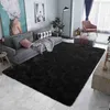 Tapetes nórdico peludo tapete quarto sala de estar decoração moderna tapetes peludos tamanho grande preto cinza rosa bege não deslizamento