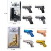 MINI Alloy Pistol Metal Guns Desert Eagle Beretta Colt Model Handgun Miniature Guns with Box Shoot Soft Bullet Toy Guns For Adults Collection Kids Boys Gifts