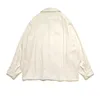 メンズカジュアルシャツ23SSカピタルヒロダヒロシコットン洗浄古いダブテールカラールーズホワイトシャツスプリング長袖コート