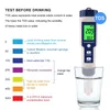 PH Meter Yieryi 5 in 1 TDS EC PH Zoutgehalte Temperatuurmeter Digitale Waterkwaliteit Monitor Tester voor Spa Zwembaden Aquaria 231122