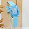 Wristwatches Womage Fashion Women Leather Belt Quartz Watch Small Rectangle Watches Relogio Feminino Horloge Dame