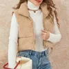 女性のベストwpnaks women corduroy buffer best leveless jacket autnal winter colors stald collar quiltedwaistcoat padded